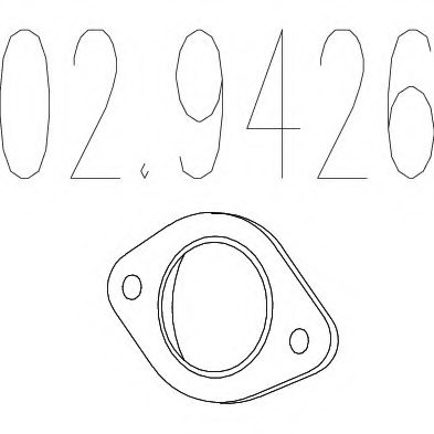 MTS 02.9426 Gasket, exhaust pipe